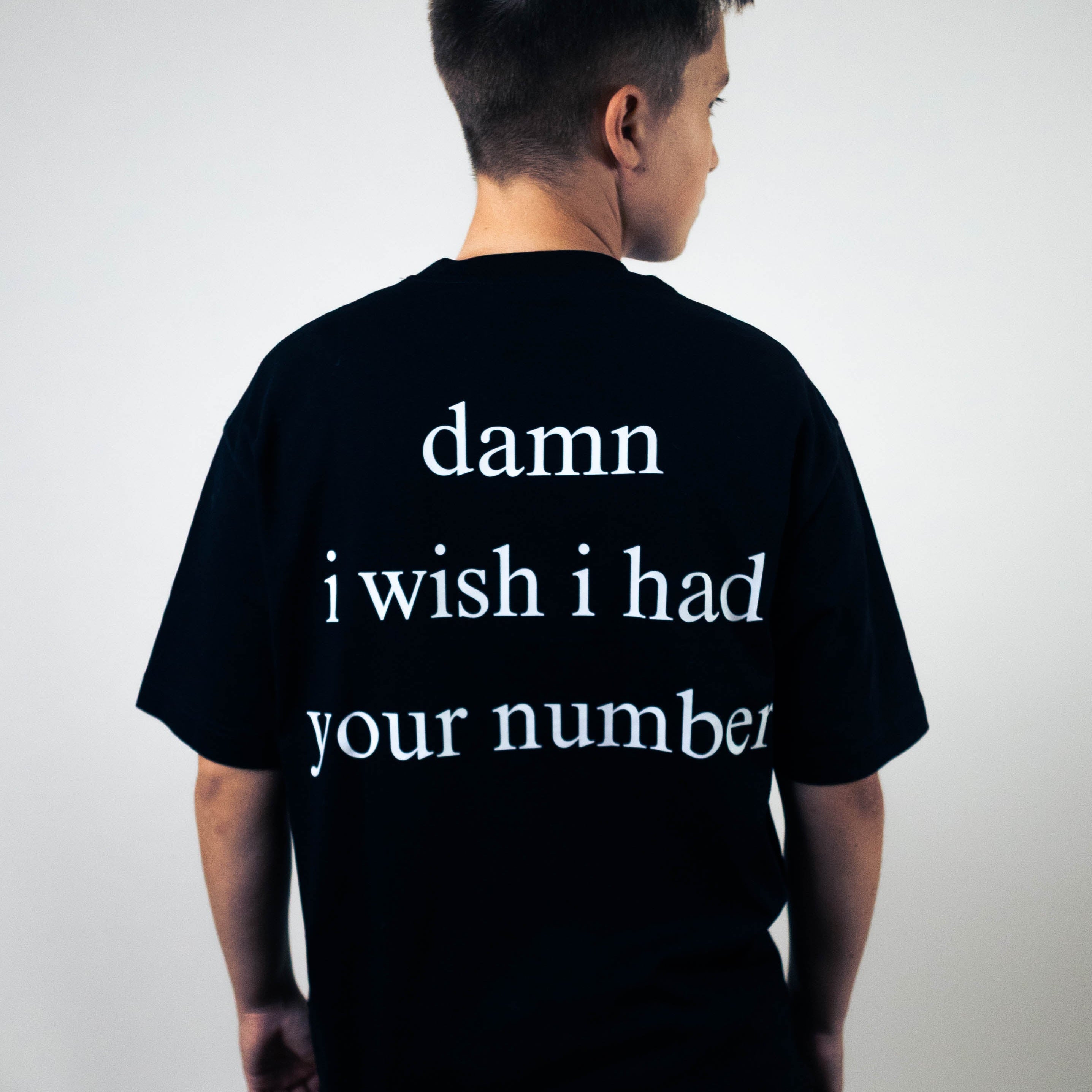 Damn I Wish I had your number oversized T-shirt