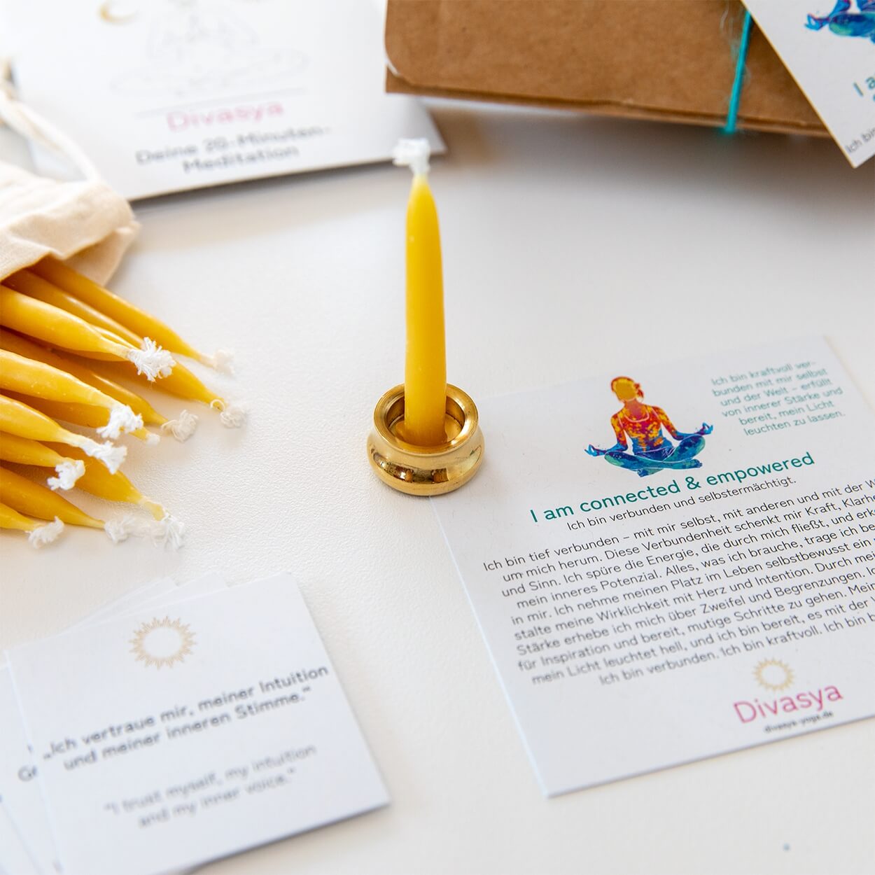 20-Minuten-Kerzen | I am balanced & aligned