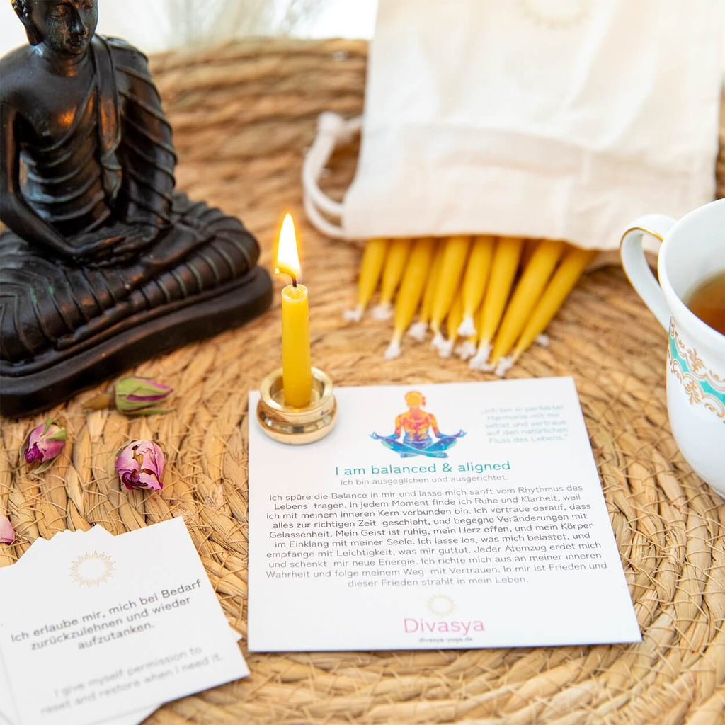 20-Minuten-Kerzen | I am balanced & aligned