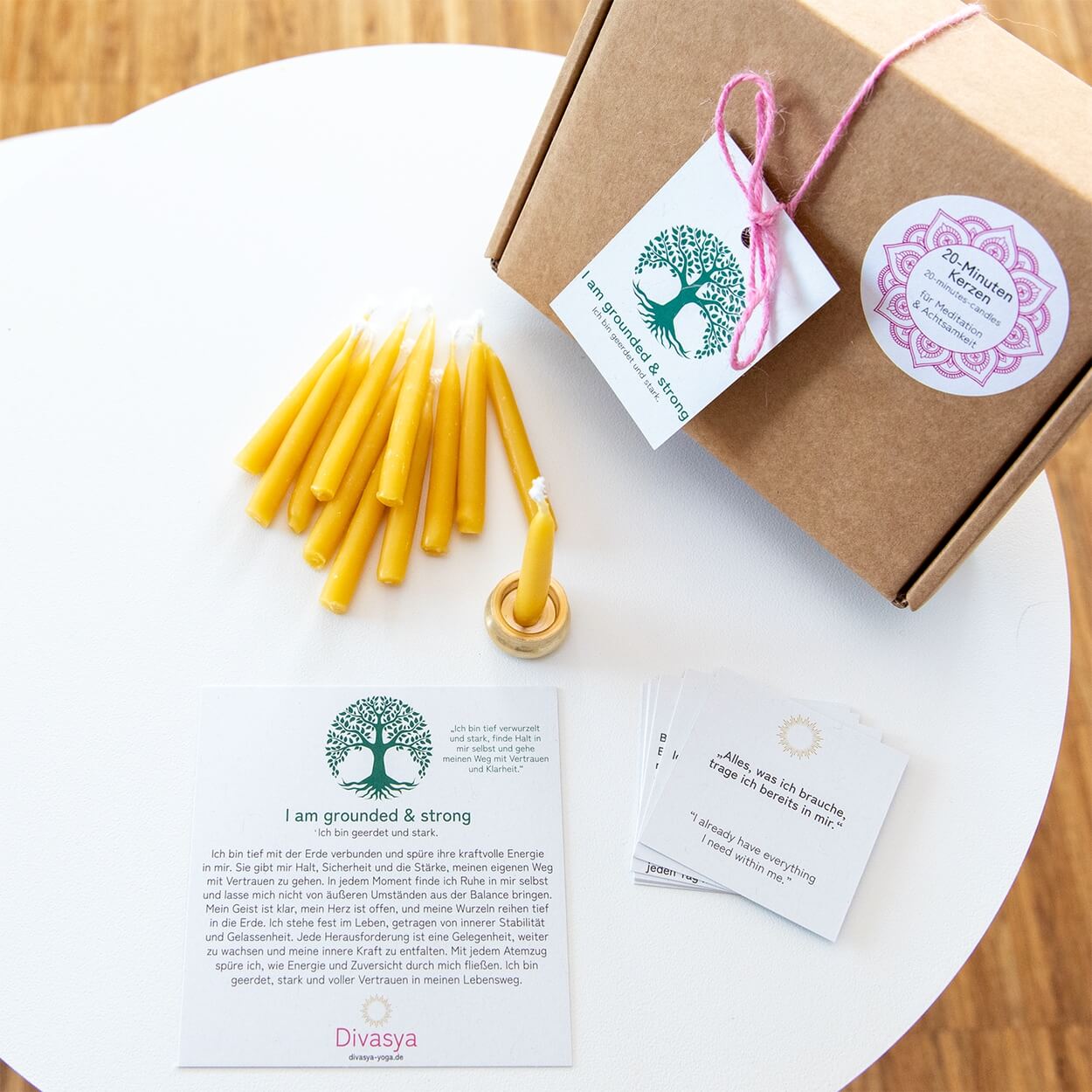 20-Minuten-Kerzen | I am safe & supported