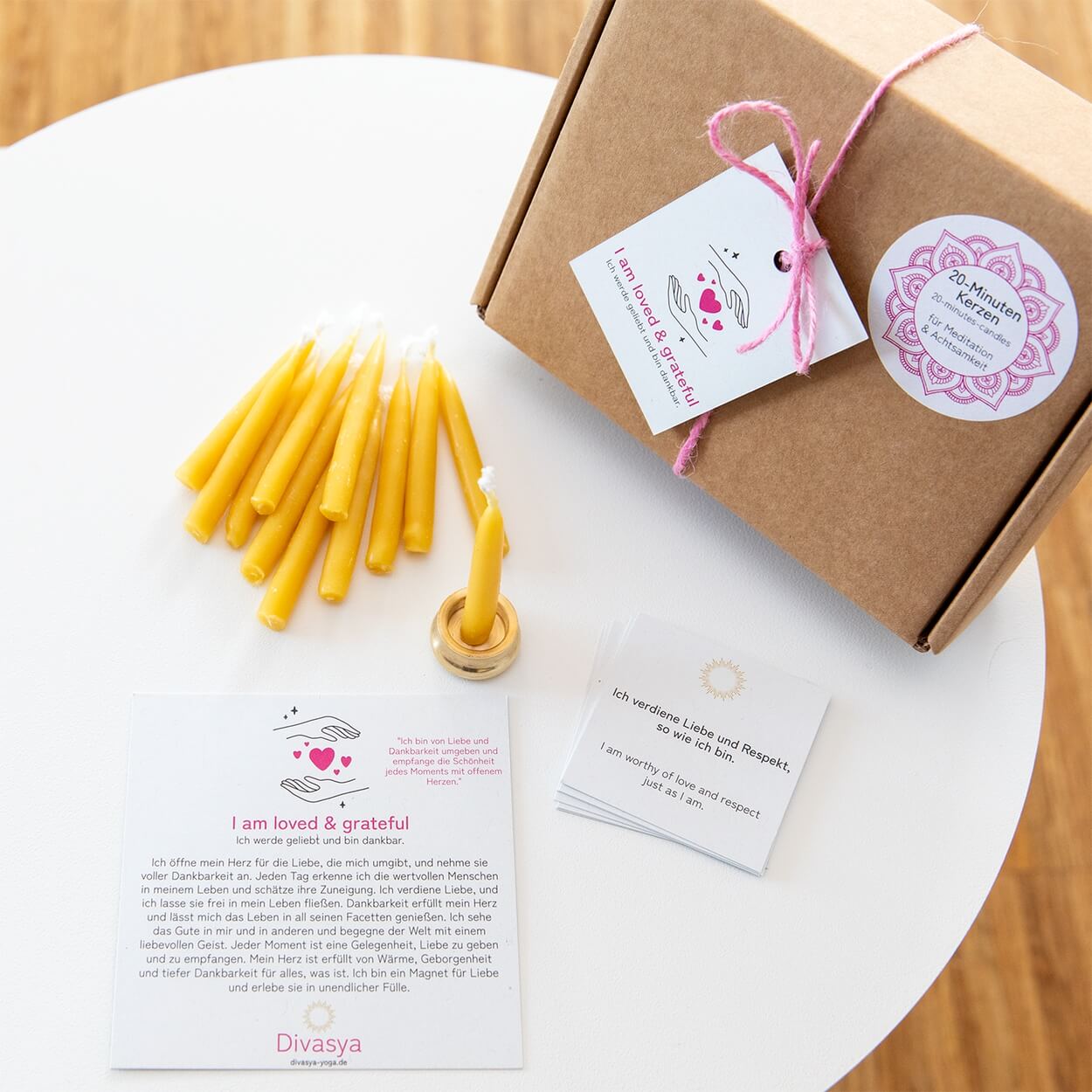 20-Minuten-Kerzen | I am balanced & aligned