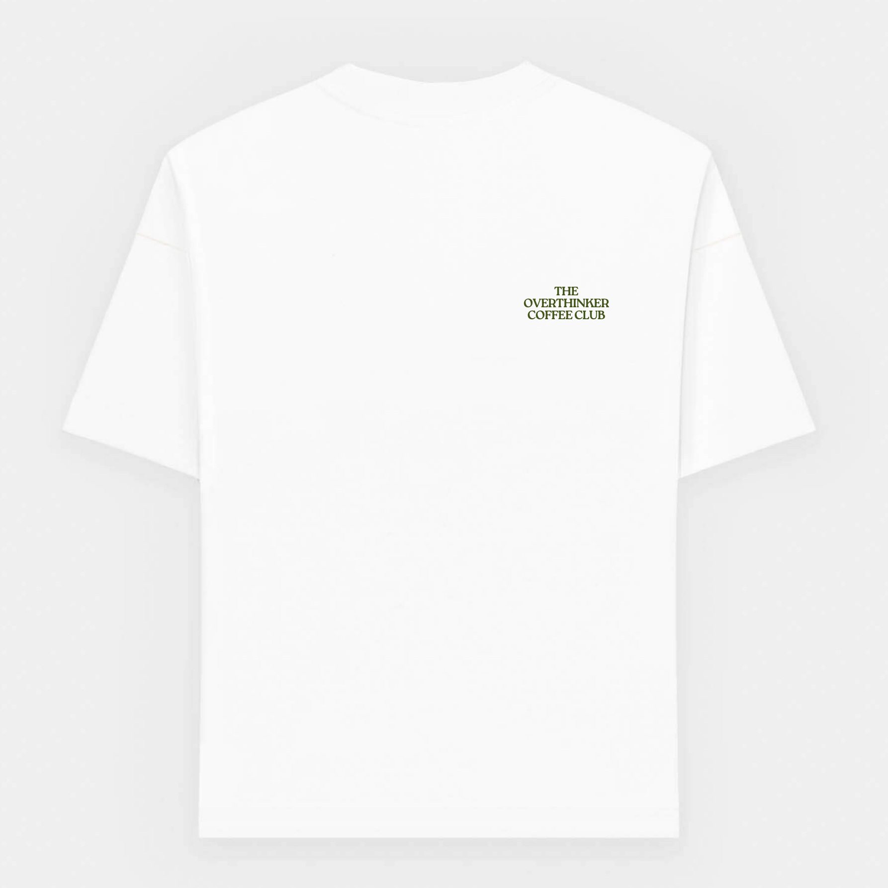 the overthinker coffee club oversized T-Shirt