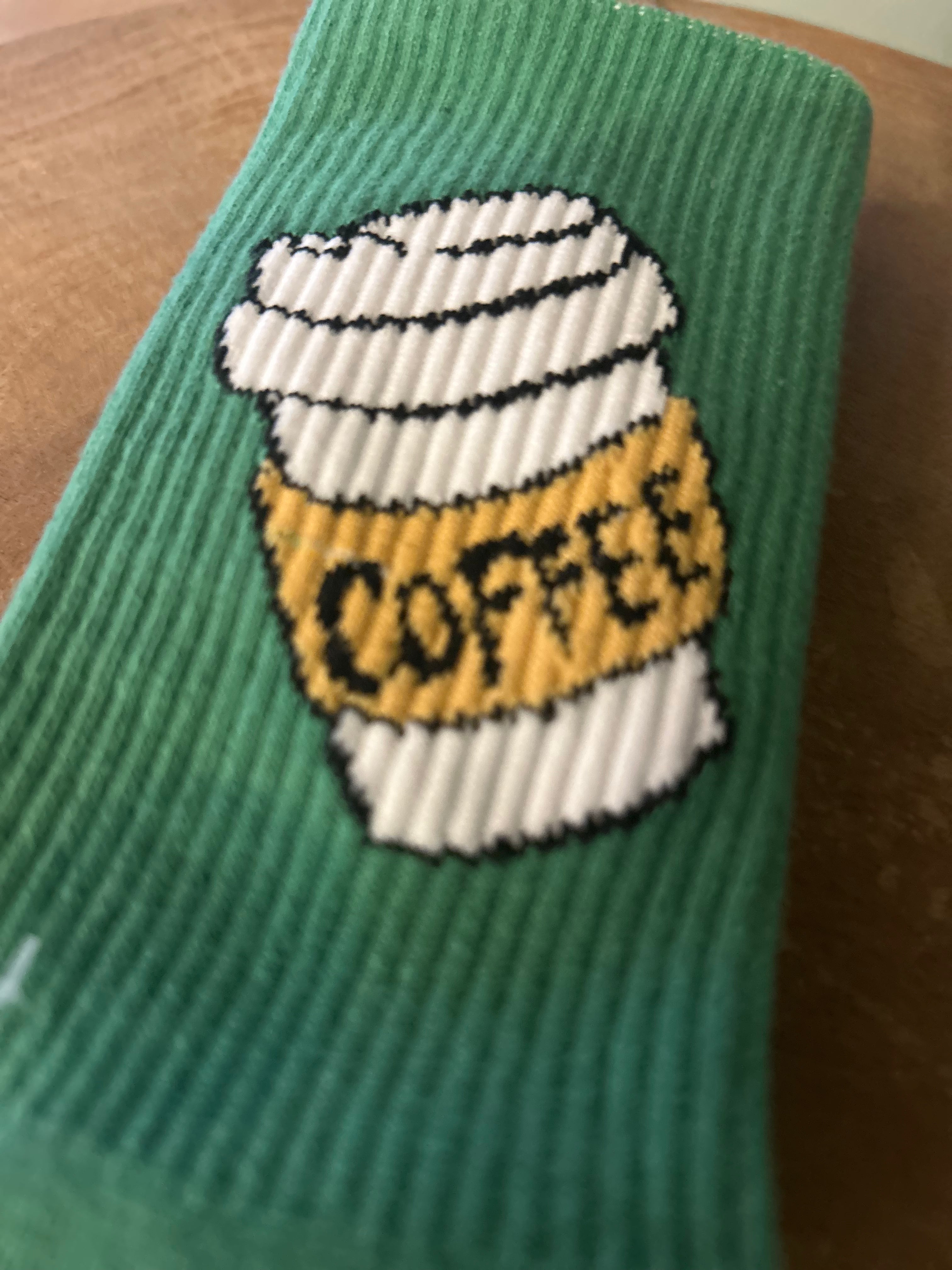 Coffee Graphic Socks