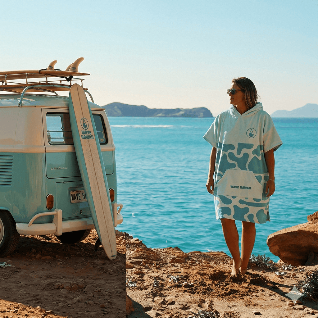NatureLite Travel Poncho Beach Ocean Camou