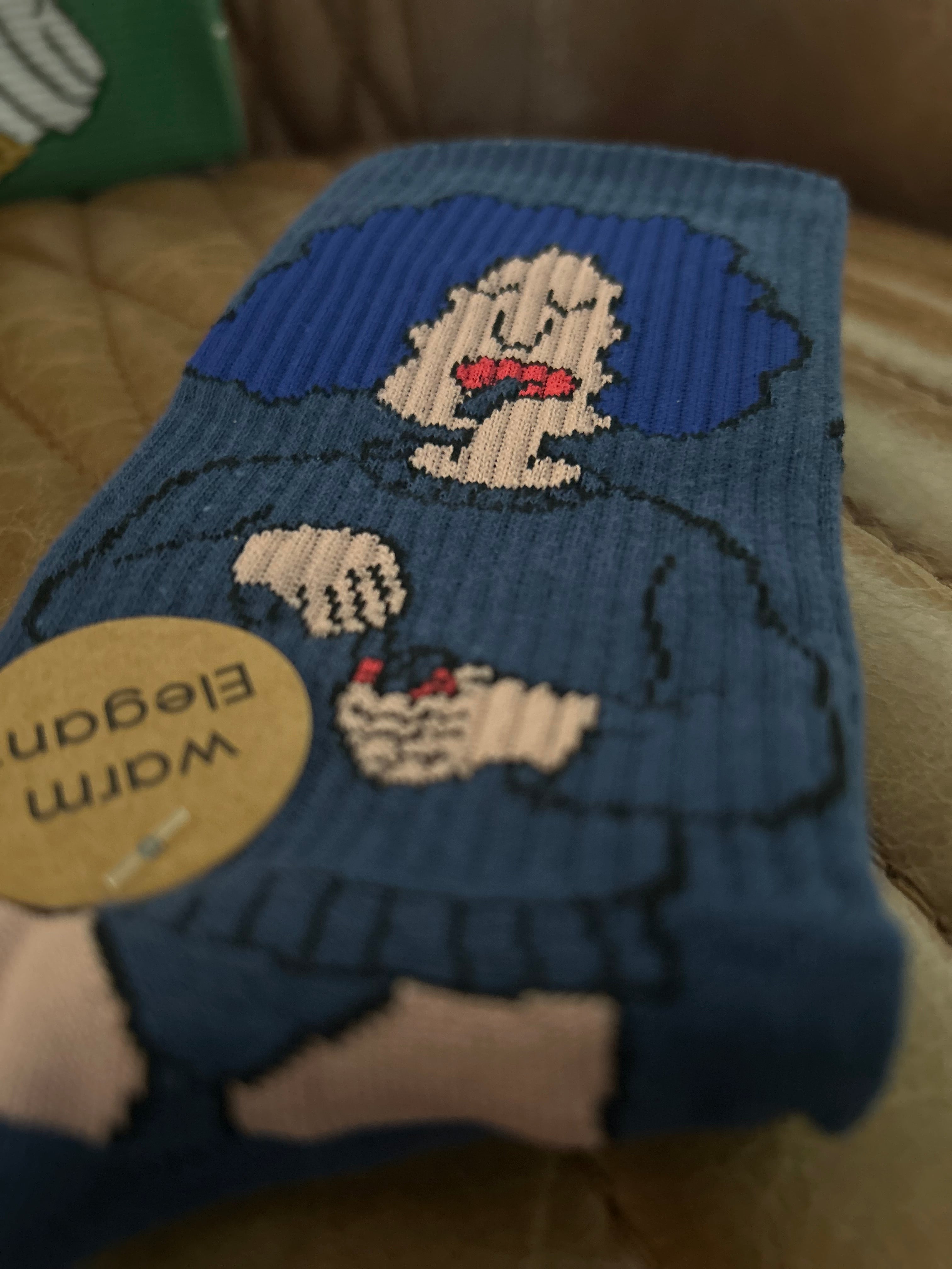 Woman Smoking Graphic Socks