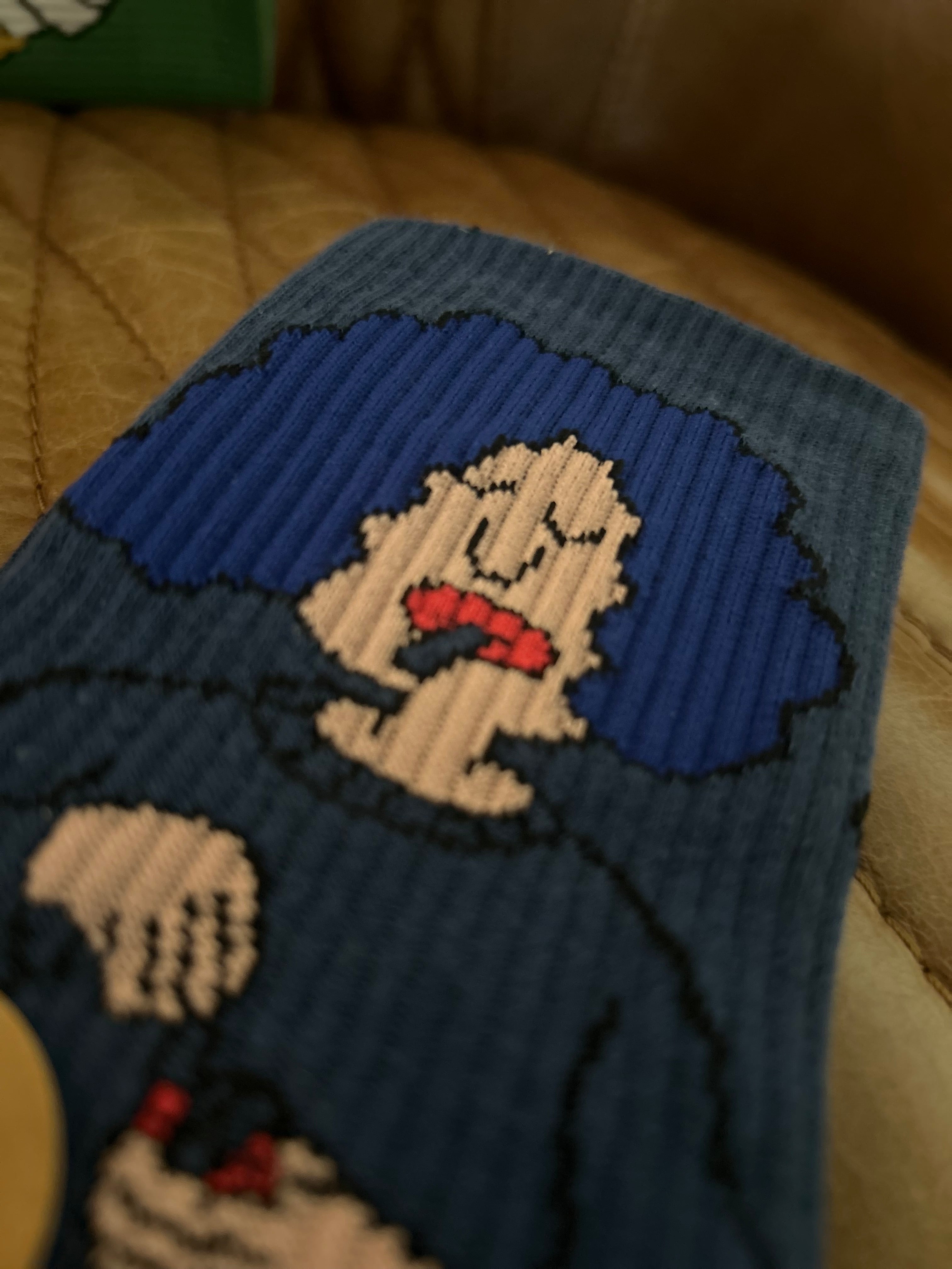 Woman Smoking Graphic Socks