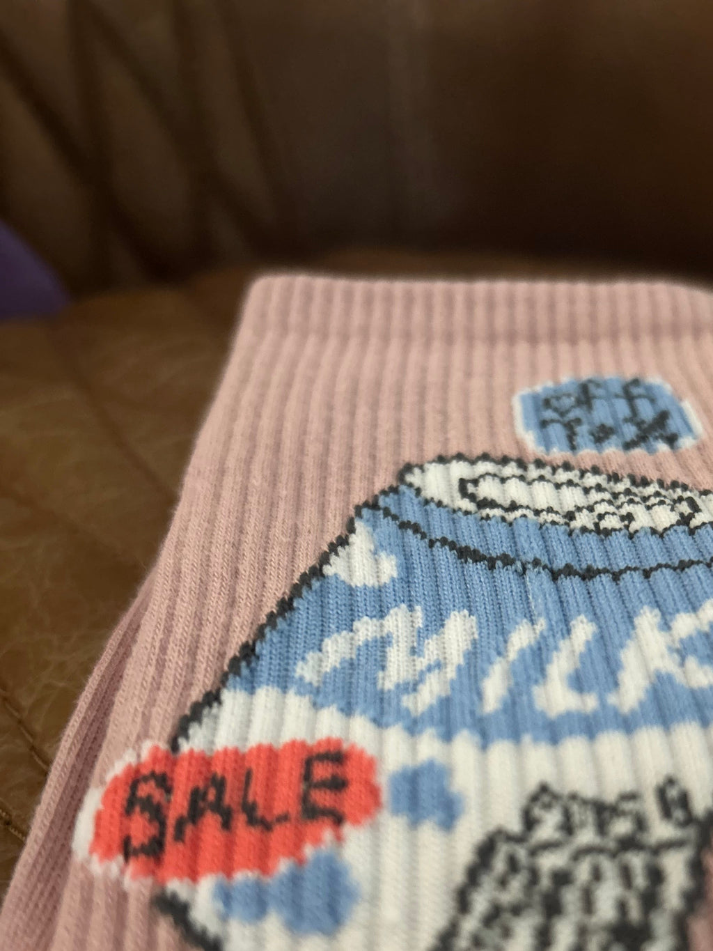 Milk Can Graphic Socks