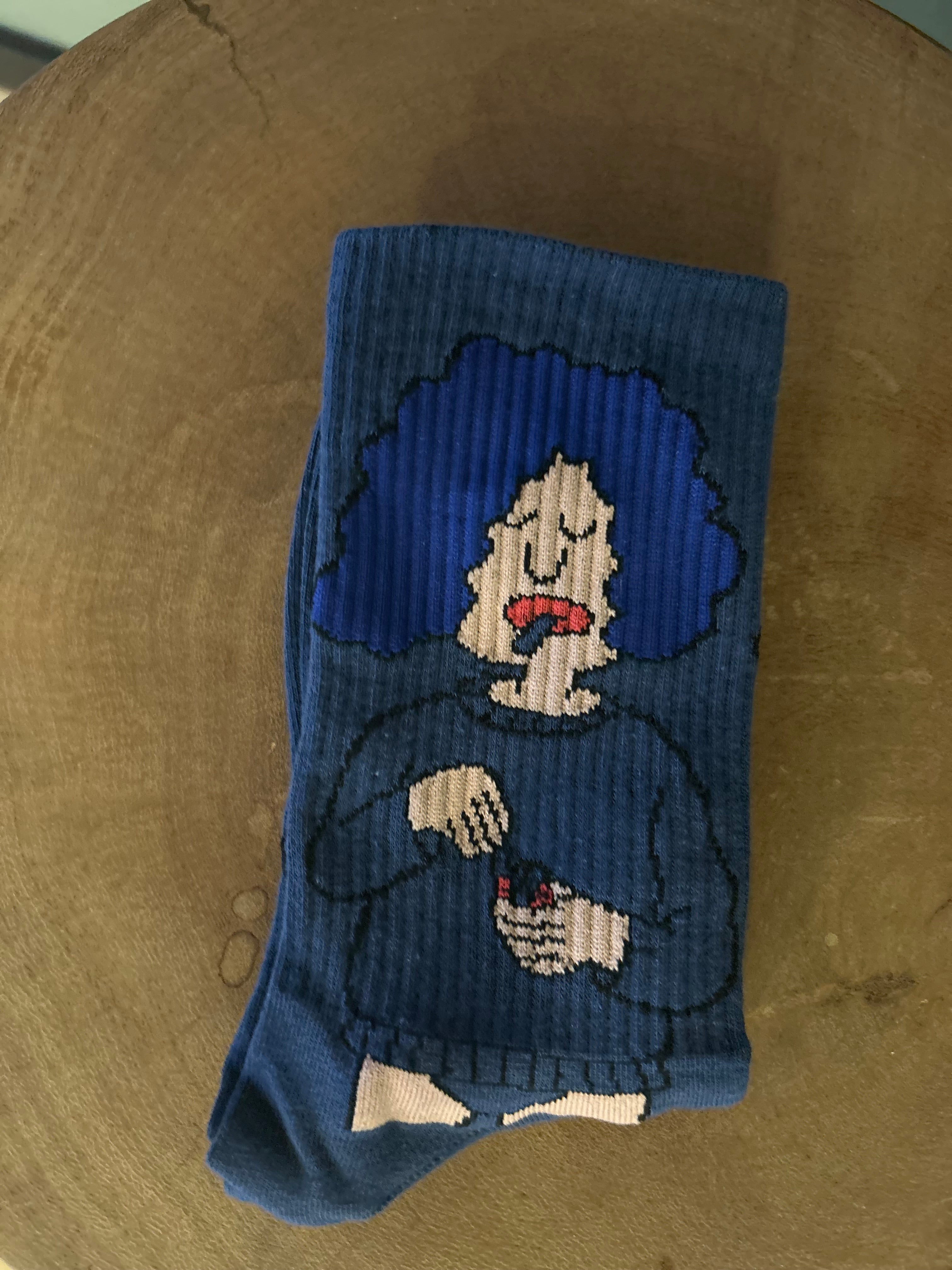 Woman Smoking Graphic Socks