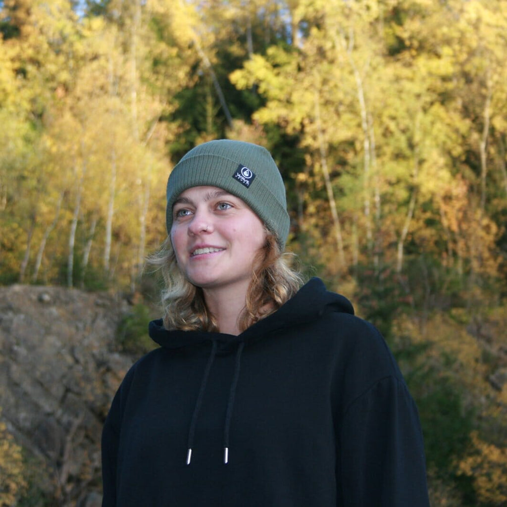 Beanie Bio Cotton Green Olive