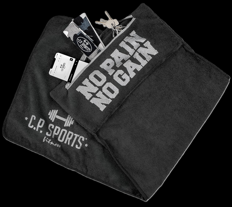 Fitness Towel (Microfiber) + Zippered Pouch - C.P. SPORTS