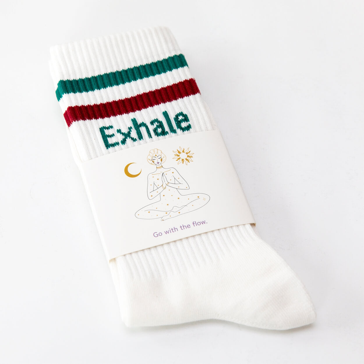 Socken mit Yoga-Motiv: Inhale Exhale | Namasté