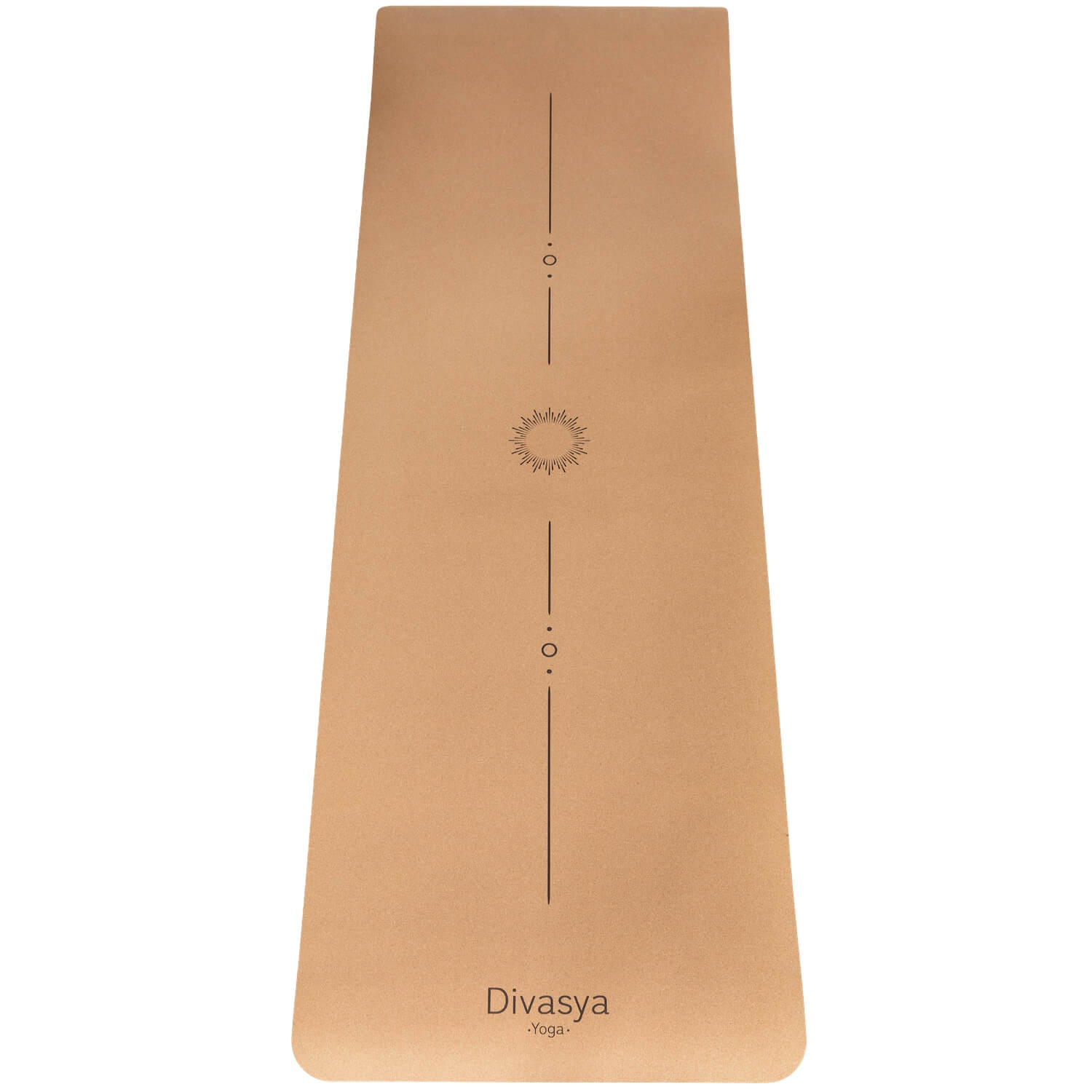 Lightweight cork yoga mat: non-slip, shock-absorbing, and sustainable