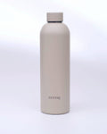Isolierte Edelstahl Trinkflasche für Sport, Yoga & Pilates – Aqua Zen, Greige