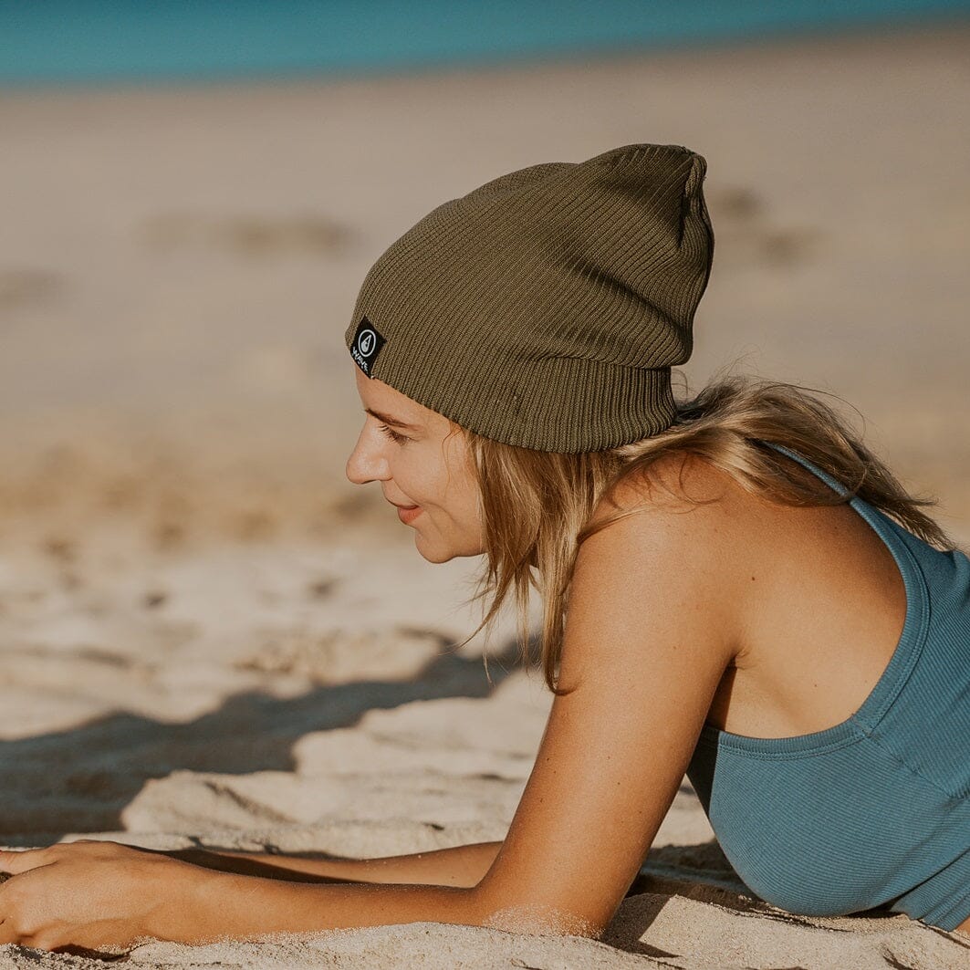 Beanie Bio Cotton Green Olive