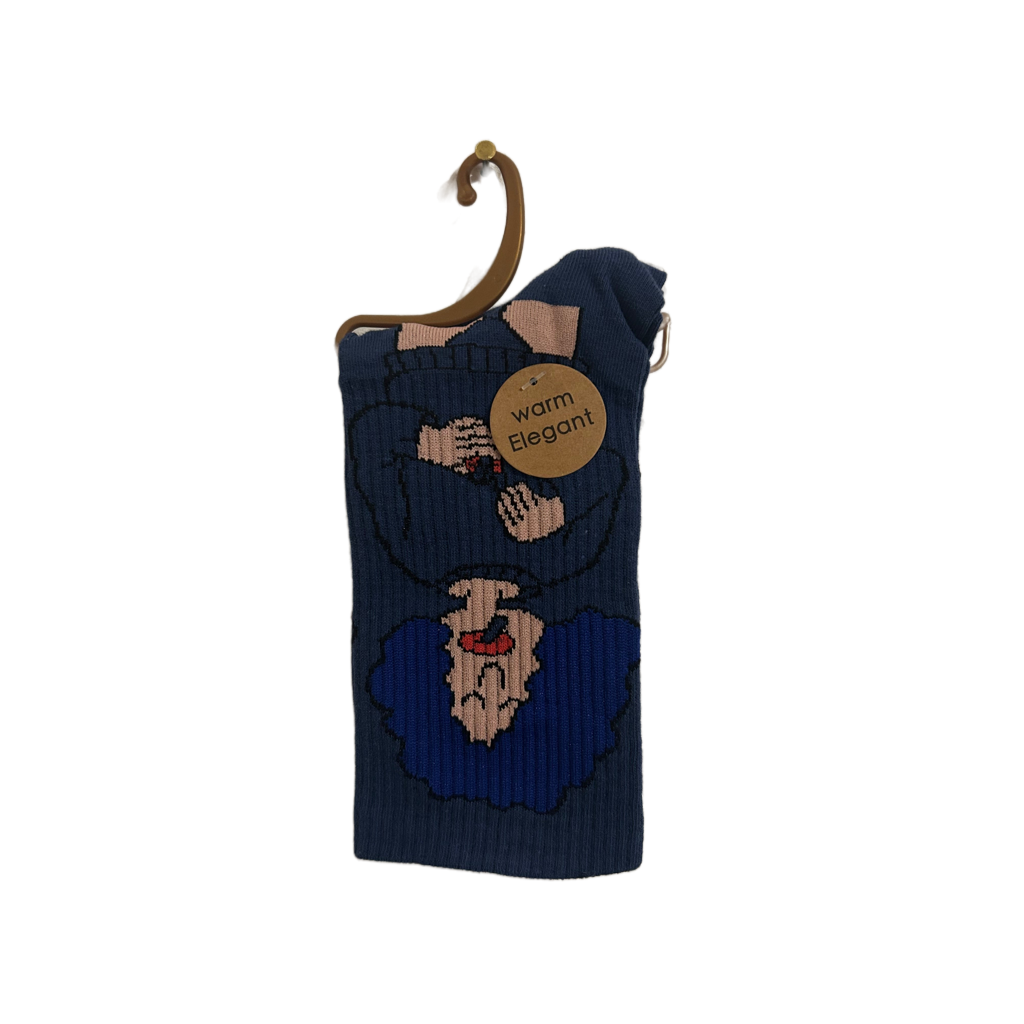 Woman Smoking Graphic Socks