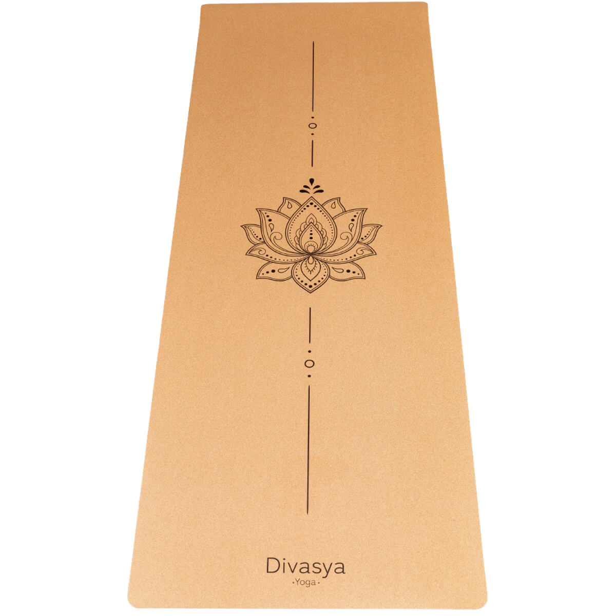 Cork Yoga Mat: 100% Natural | Portuguese Cork & Rubber | Includes Protective Cover
