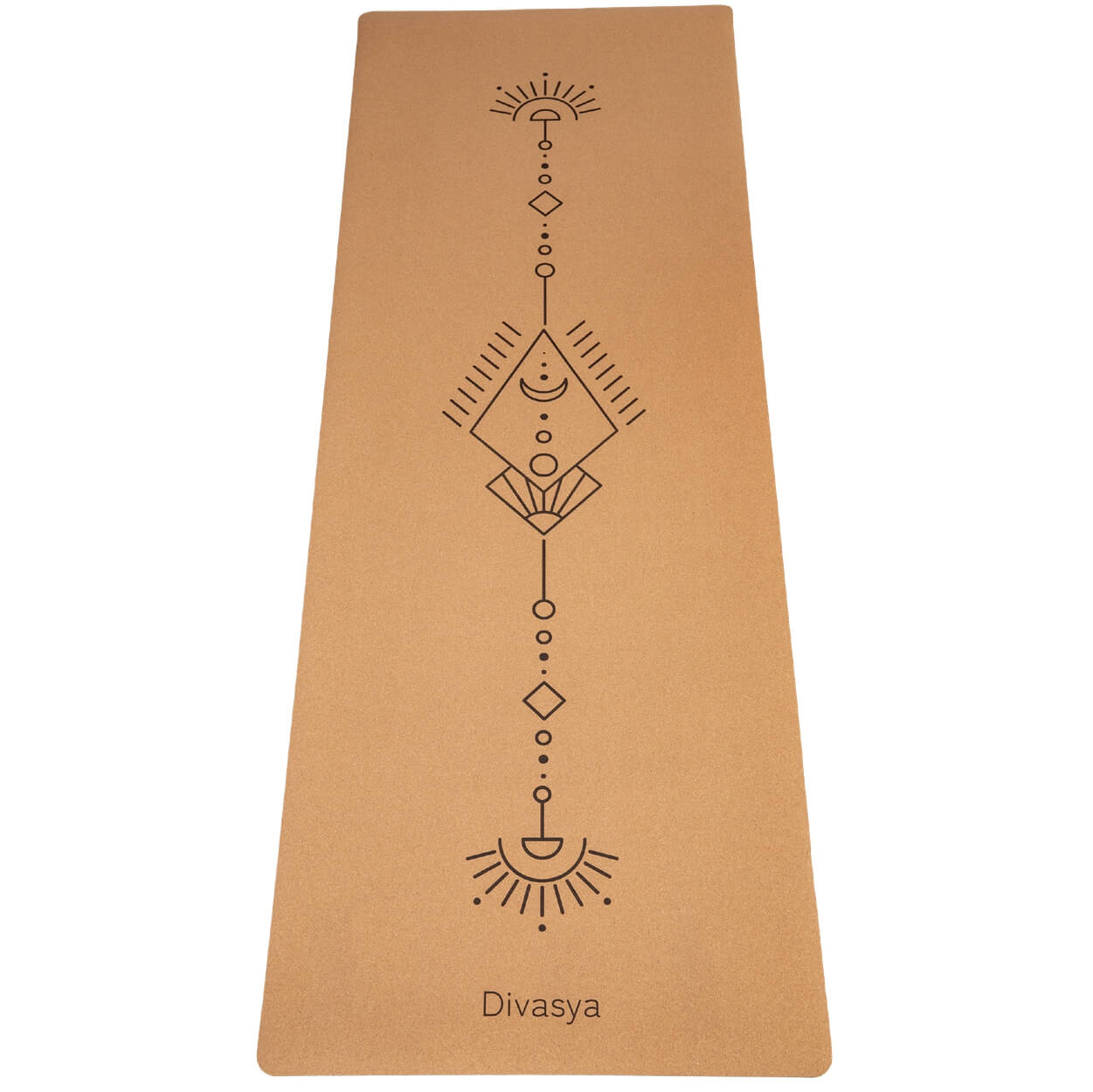 Cork Yoga Mat: 100% Natural | Portuguese Cork & Rubber | Includes Protective Cover