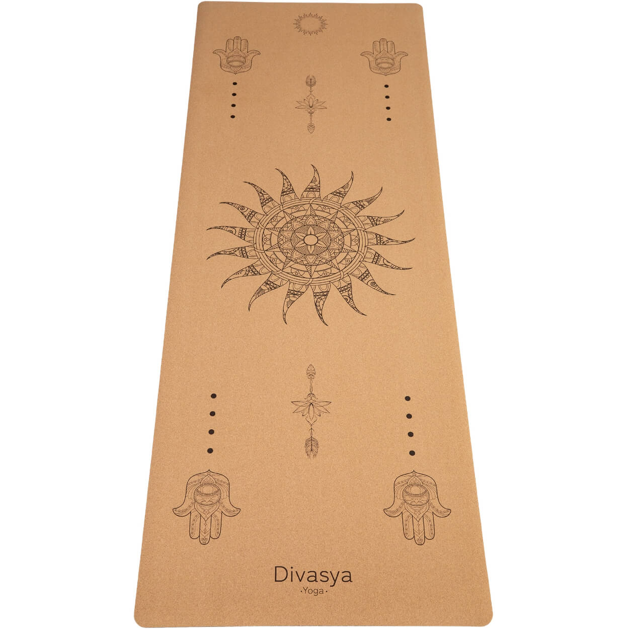 Cork Yoga Mat: 100% Natural | Portuguese Cork & Rubber | Includes Protective Cover