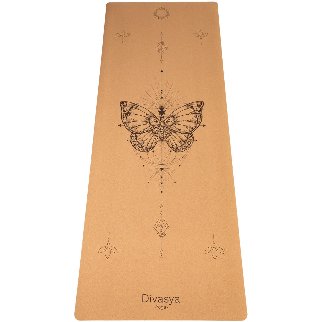 Cork Yoga Mat: 100% Natural | Portuguese Cork & Rubber | Includes Protective Cover
