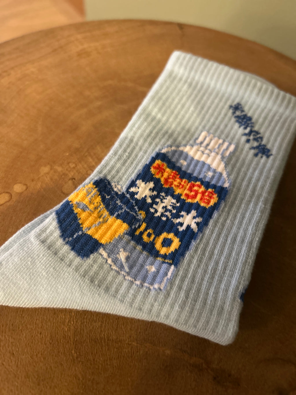 Blue Trendy Graphic Socks