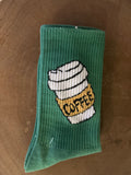 Socken mit Kaffeemotiv