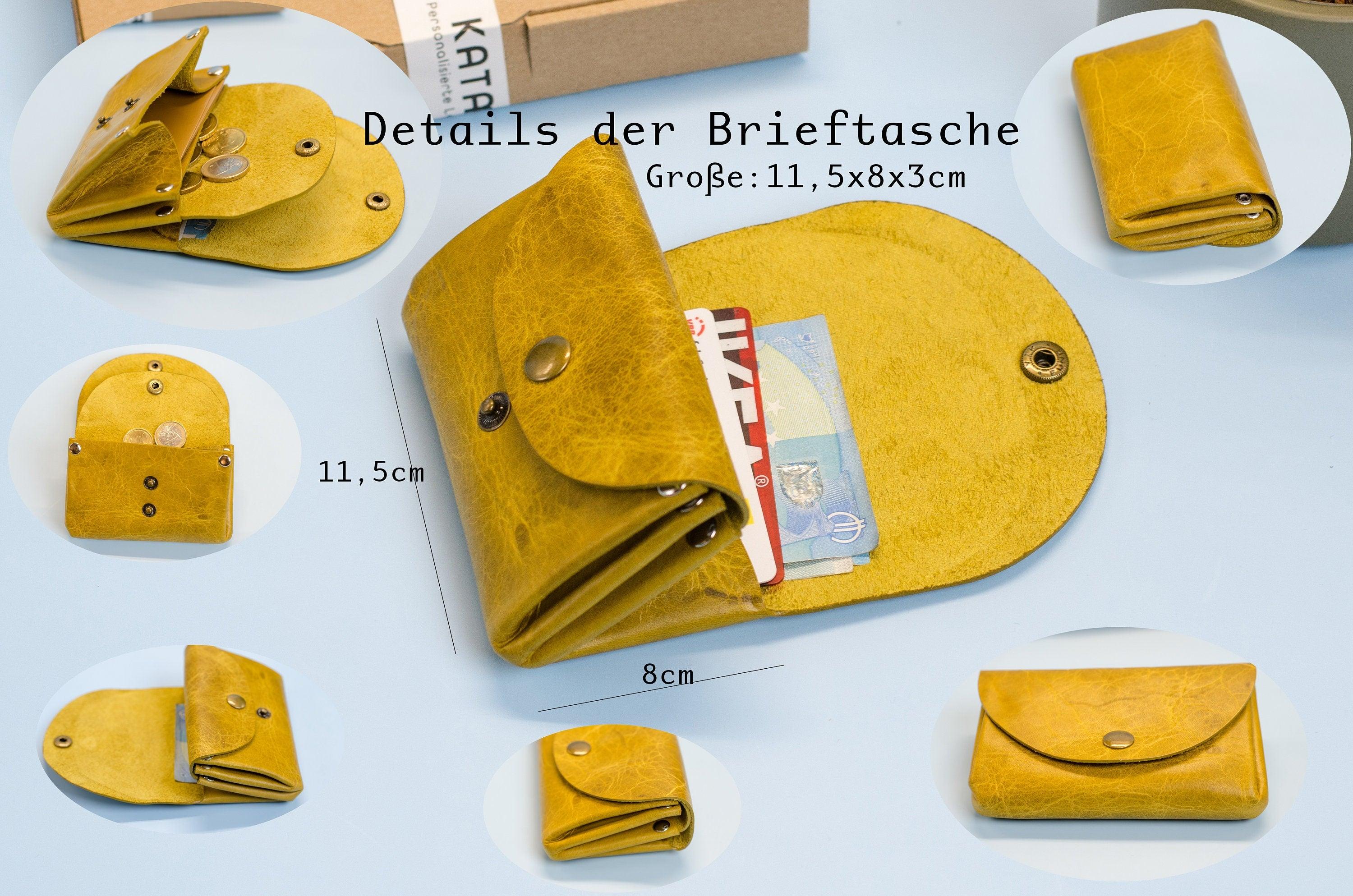 Minimalistisches Portemonnaie für Frauen. Geschenke für Sie. Schlanke Brieftasche.Kleine Geldbeutel für Damen. Größe cir. 11,5x8x3,5cm.