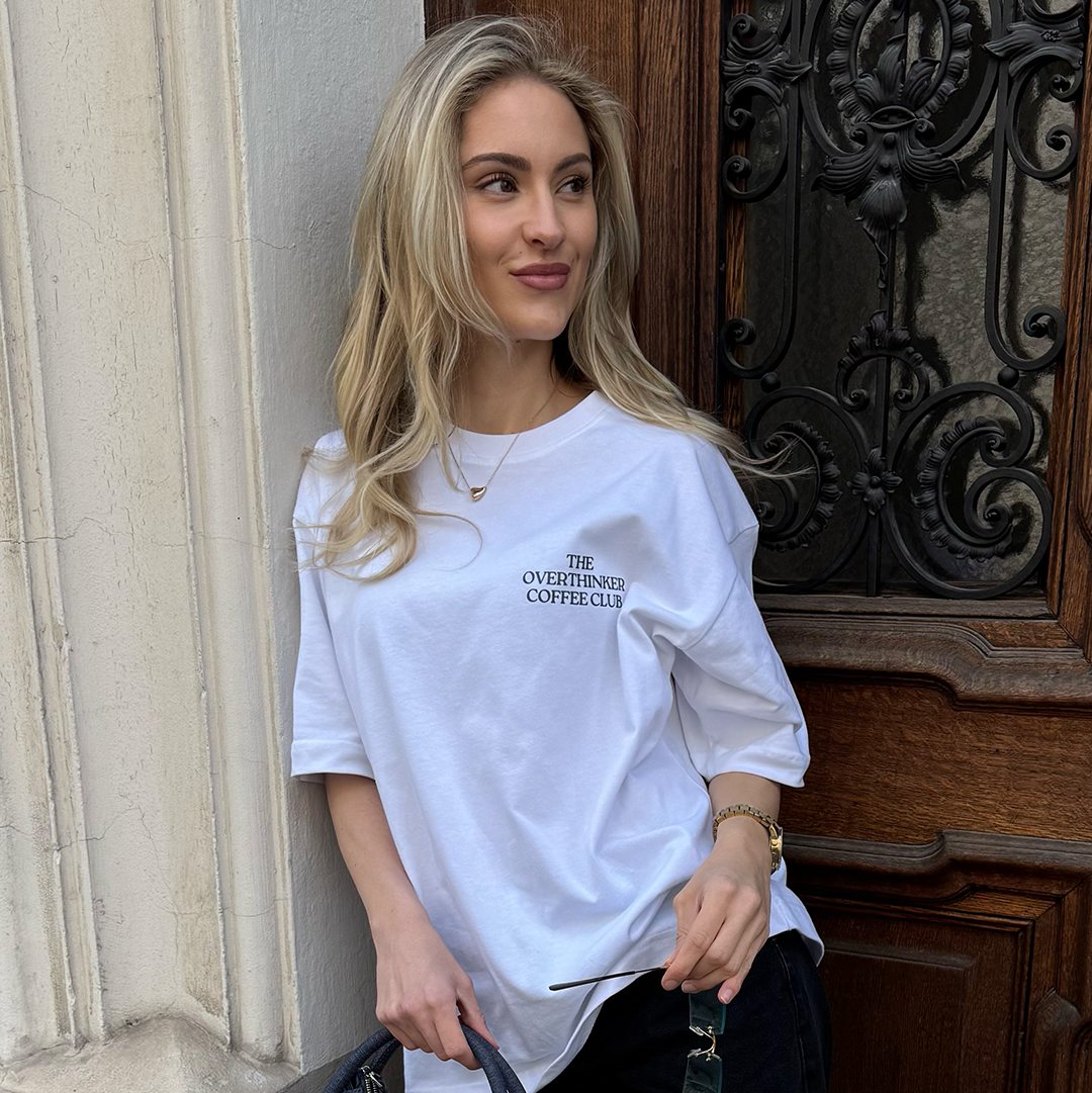 the overthinker coffee club oversized T-Shirt