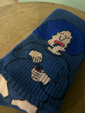 Frau raucht Grafik Socken